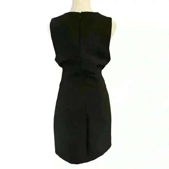 Do+Be Sleeveless Black Dress Scoop Neck. Large Waist Tie. Size M. LBD Career - Picture 4 of 7